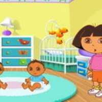 Dora's Playtime With The Twins