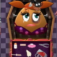 Pou Girl Halloween Emergency
