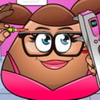 Pou Girl Eye Doctor