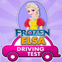 Frozen Elsa Driving Test