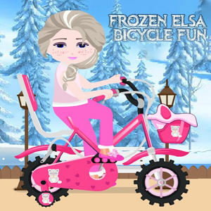 Frozen Elsa Bicycle Fun