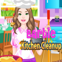 Barbie Kitchen Cleanup