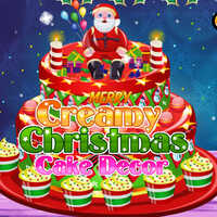 Creamy Christmas Cake Decor