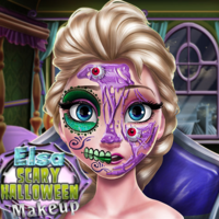 Elsa Scary Halloween Makeup