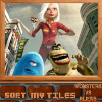 Sort My Tiles Monster Vs Aliens