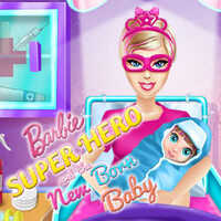 Barbie Superhero And The New Born Baby