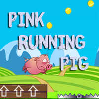 Pink Running Pig