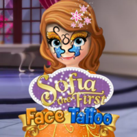 Sofia The First Face Tattoo
