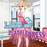 Laser Cut Leather Dress