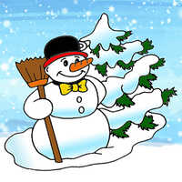 Snowman Coloring Book